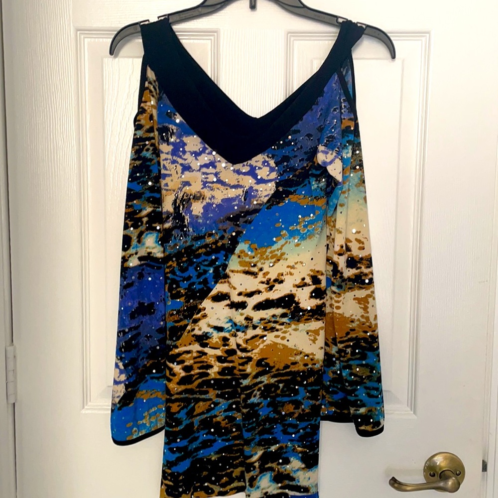 Unaluna Collections Glam Mini Open Shoulder Dress Xs View 6